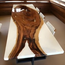 Weiße epoxidharz tischplatte - weiße,