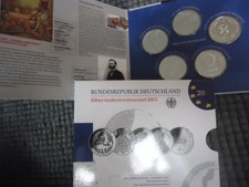 BRD 5x 10 Euro Münze Silber Gedenkmünzen Set 2013 PP Polierte Platte