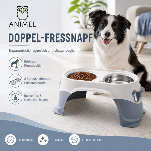 Doppel hundenapf futterstation - doppel,