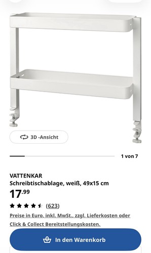 Schreibtischablage