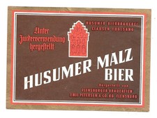 altes Bieretikett Flensburger