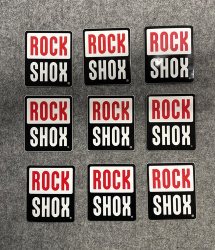 Rock shox aufkleber - shox, 65x75