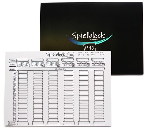 Spielblock kartenspiel - spielblock,
