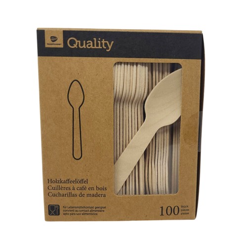 Tgq holzkaffeelöffel 100 - 100, st