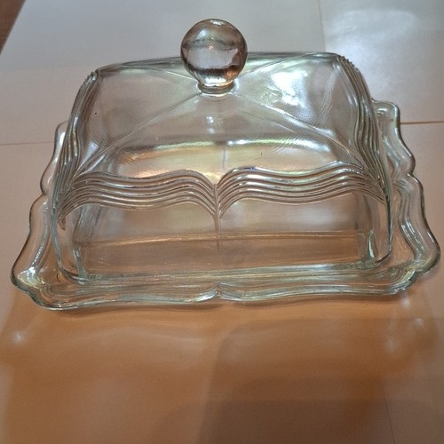 Alte butterdose glas - butterdose,