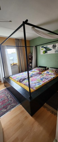 Wasserbett mit himmel - mit,
