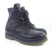 KIM KAY Boots Leder Stiefeletten Schnürboots Schwarz Gr. 38