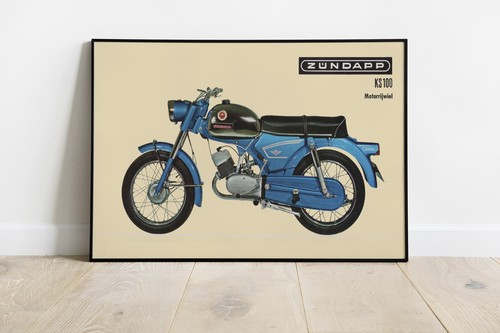 Poster zündapp ks100 plakat - poster,