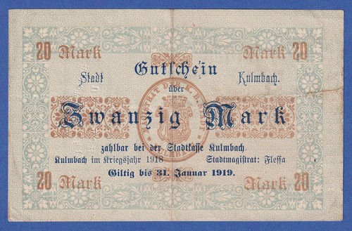Ersatz banknote notgeld 1918 - notgeld,