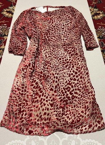 Women dress burgundy velour - burgundy,