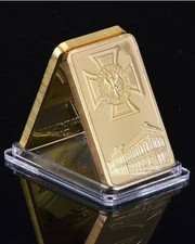 DEUTSCHES REICH / BANK - ADLER & EISERNES KREUZ - MEDAILLE - BARREN - VERGOLDET