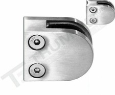 Glasklemme Glashalter Zinkdruckguss 50 x 40mm für Spuckschutz Sicherungsstift