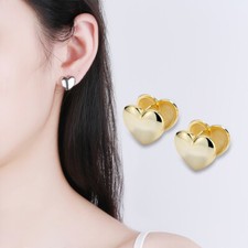 Creolen Herz 3D Sterling