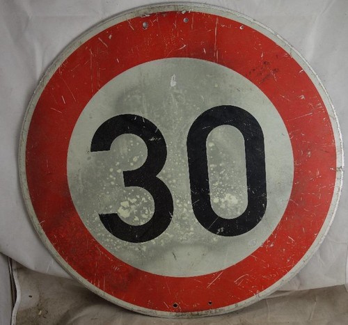 Altes alu blechschild - altes,