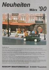 Infoblatt: Roskopf Automodelle Neuheiten März 1990