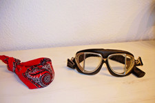 Oldtimerbrille**Motorradbrille**Gepolstert**Leder