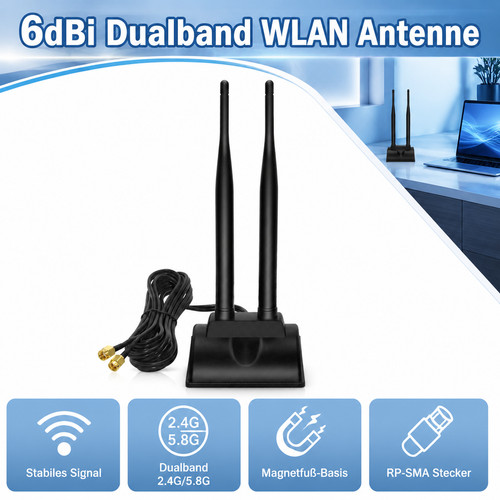 Sma wifi antenne - rp-sma,