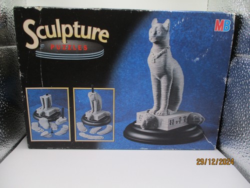 Sculpture puzzles egyptian - puzzles, cat