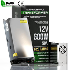 Netzteil DC 12V 50A 600W Trafo Transformator Schalternetzteil für LED Strips