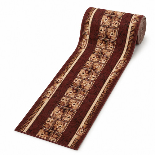 Teppich läufer braun - läufer, retro