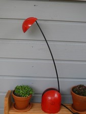 Schreibtischlampe 70/80 er Jahre Rot  Vintage Space Age Lampe