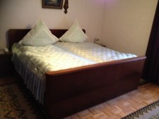 Spontan Abholung möglich ~ Vintage Ehebetten ~ 50-er Jahre ~Edelholz 