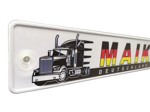 Lkw truck namensschild mit - namensschild,