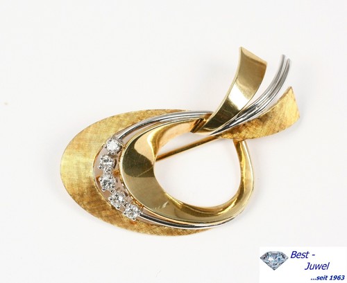 Vintage brosche 585 gold - brosche,, gold/
