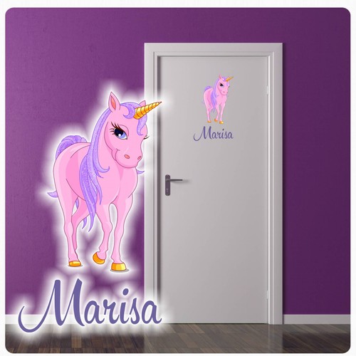 Türaufkleber einhorn pferd - einhorn,