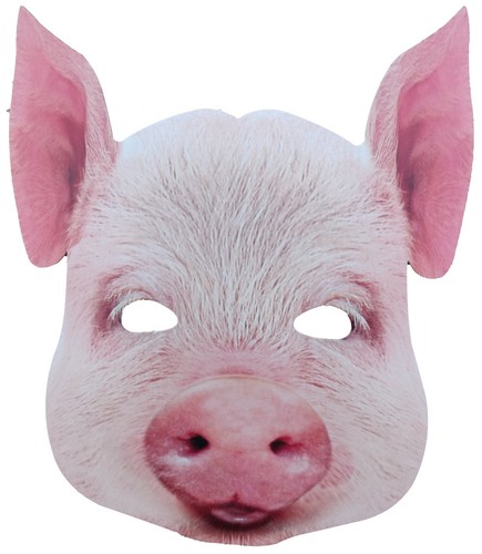 Tier maske schwein - -,