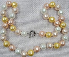 Muschelkernperlen Collier Kette, 44 cm ! Perlen 10mm 