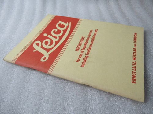 Leica instructions for use - for,