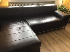 Stilvolle Ledercouch Modell IKEA Kramfors - Gebraucht Guter Zustand