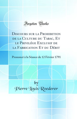 Discours sur prohibition de - discours,