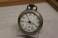 Übergroße antike Junghans Taschenuhr Wecker alarm pocket watch
