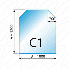 Funkenschutzplatte & Kaminbodenplatte Glas Kamin & Ofen Funkenschutz Bodenplatte