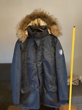 ?S04 FC Schalke 04 Stadion-Jacke lang mit Fellkragen in Schalke Blau Gr. S ?