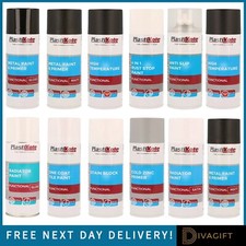 PLASTIKOTE FUNKTIONAL SPRAY LACK 400ML HOCHTEMPERATUR FLECKENBLOCK GLANZ FEUCHTVERSIEGELUNG