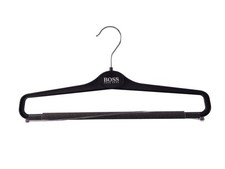 Boss Hosenbügel mit Schaumstoff Kleiderbügel für Hosen, 40 cm, schwarz, 20 Stück