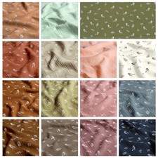 Musselin Stoff Vögel ab