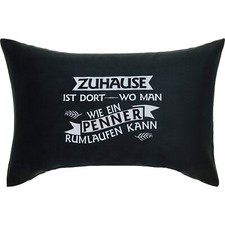 Zuhause Kissen 40x60cm Einweihungsgeschenk Wohnung lustig, Einzugsgeschenk Haus