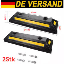 2er Set Radstopper 54x15x9cm Einparkhilfe Anfahrschutz Parkhilfe Garage Parkhilf