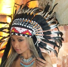 Federhaube, War Bonnet, Indian headdress, Coiffe indienne kenai, little big horn