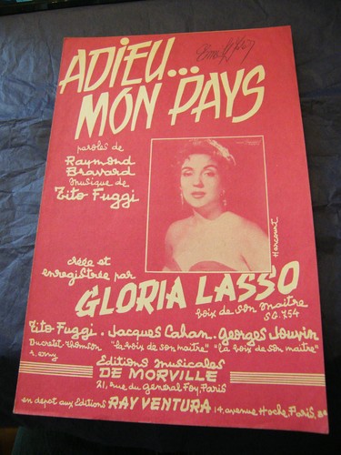 Notenblatt adieu mon - notenblatt, pays