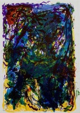 Asger Jorn handsigniert nummeriert Farblithographie "Komposition" 1962