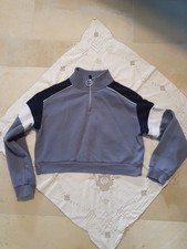 Pullover Bauchfrei Blassblau Größe S Baumwollmischung Gebraucht Top