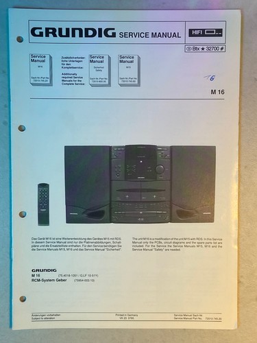 Grundig service manual für - grundig,