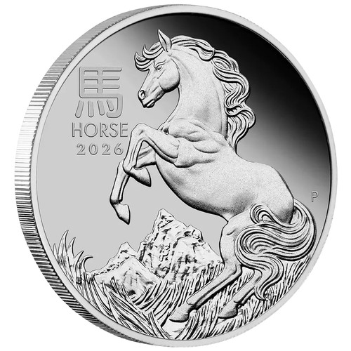 Platinmünze jahr des - platinmünze, pferdes
