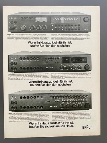 Braun regie receiver hifi - braun,