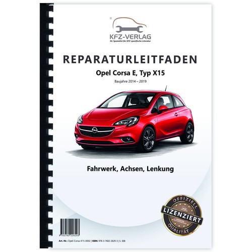 Opel corsa typ x15 - e, 2014-2019